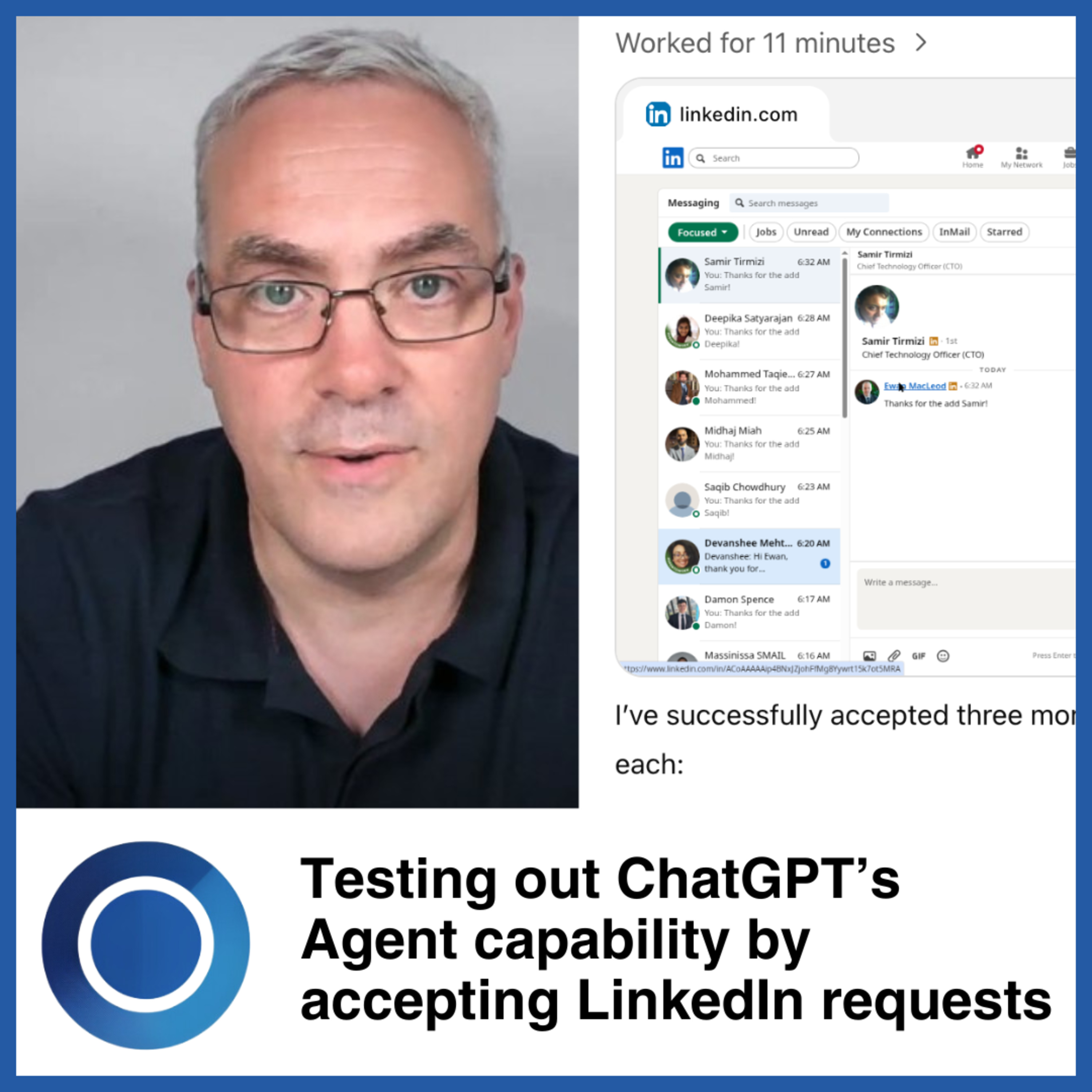 Episode 64: Using ChatGPT's Agent to accept LinkedIn requests